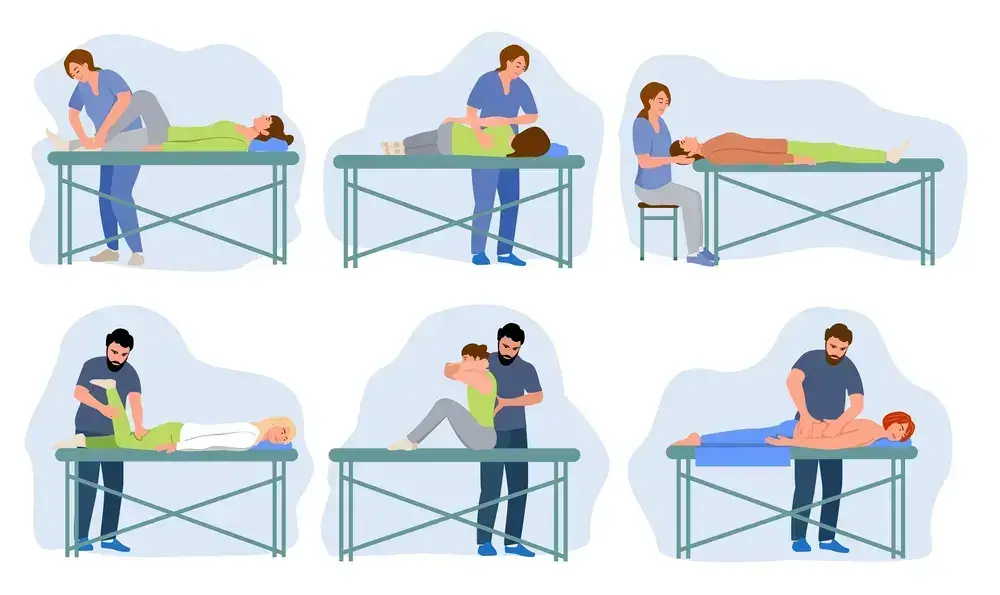 Osteopath-practitioner-performing-treatment-manipulations-or-massaging-their-patients